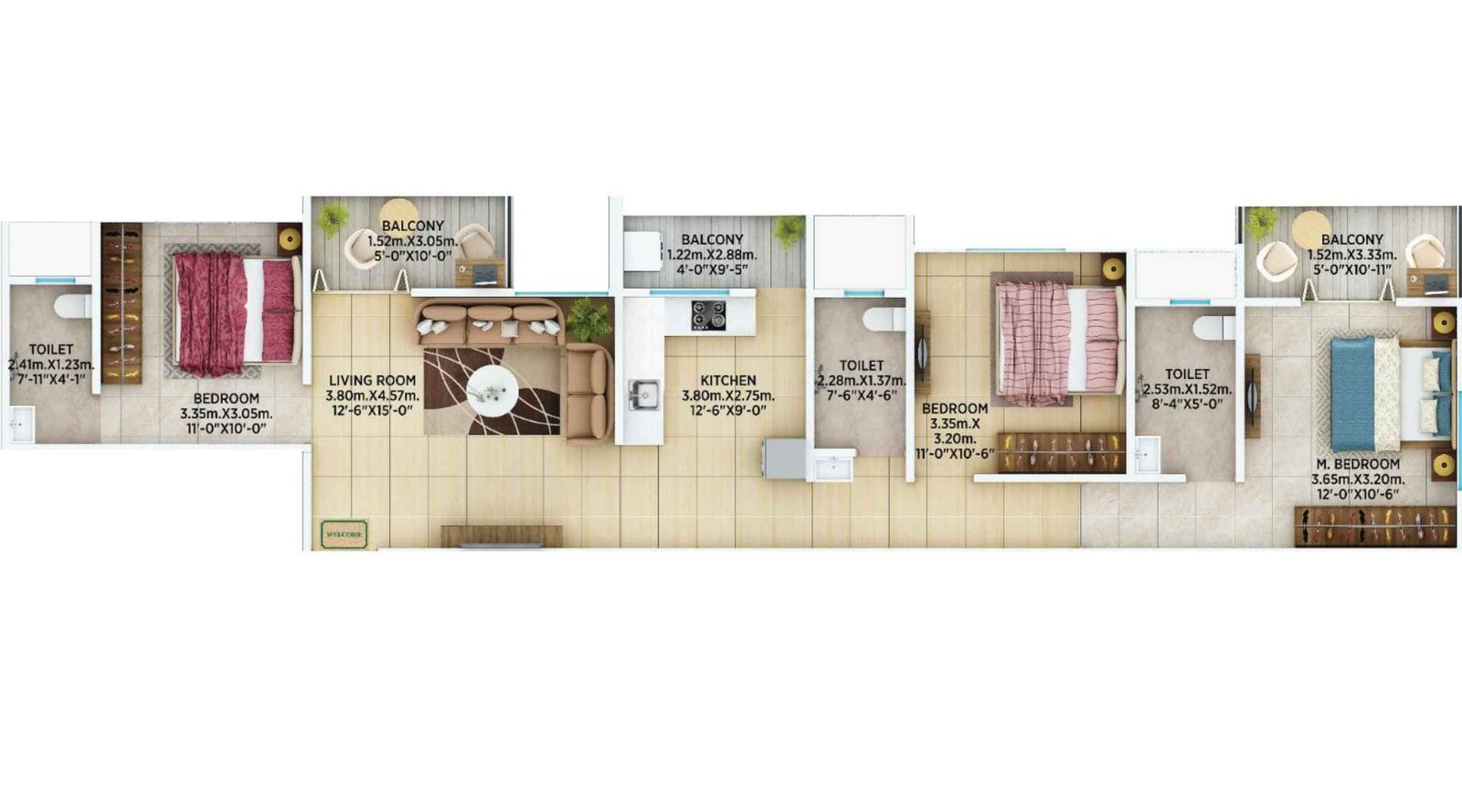 Gurukrupa-7-Avenue-Floor-Plan-1041-sq.ft
